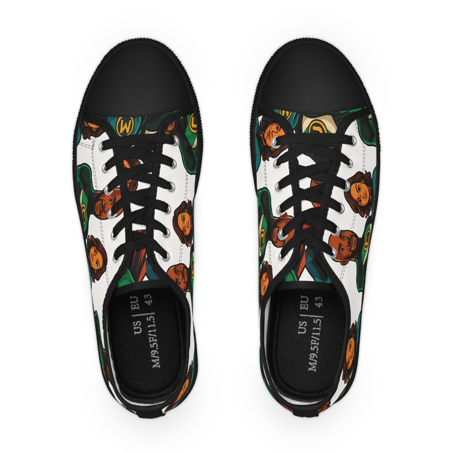 Picture This Magic© Stylish Low Top Men's Sneakers with Customized Design