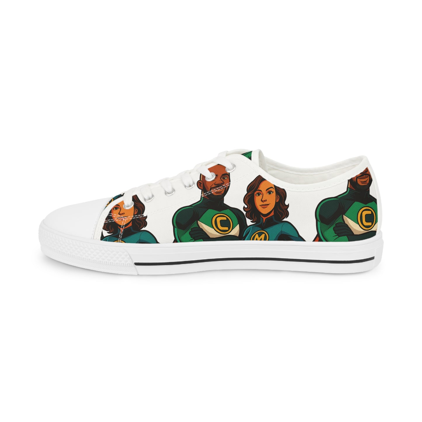 Picture This Magic© Stylish Low Top Men's Sneakers with Customized Design