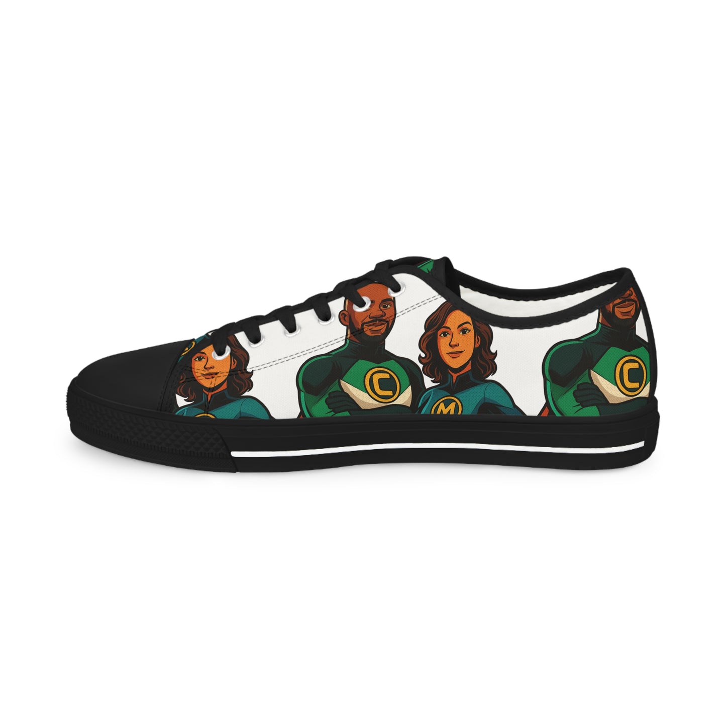 Picture This Magic© Stylish Low Top Men's Sneakers with Customized Design