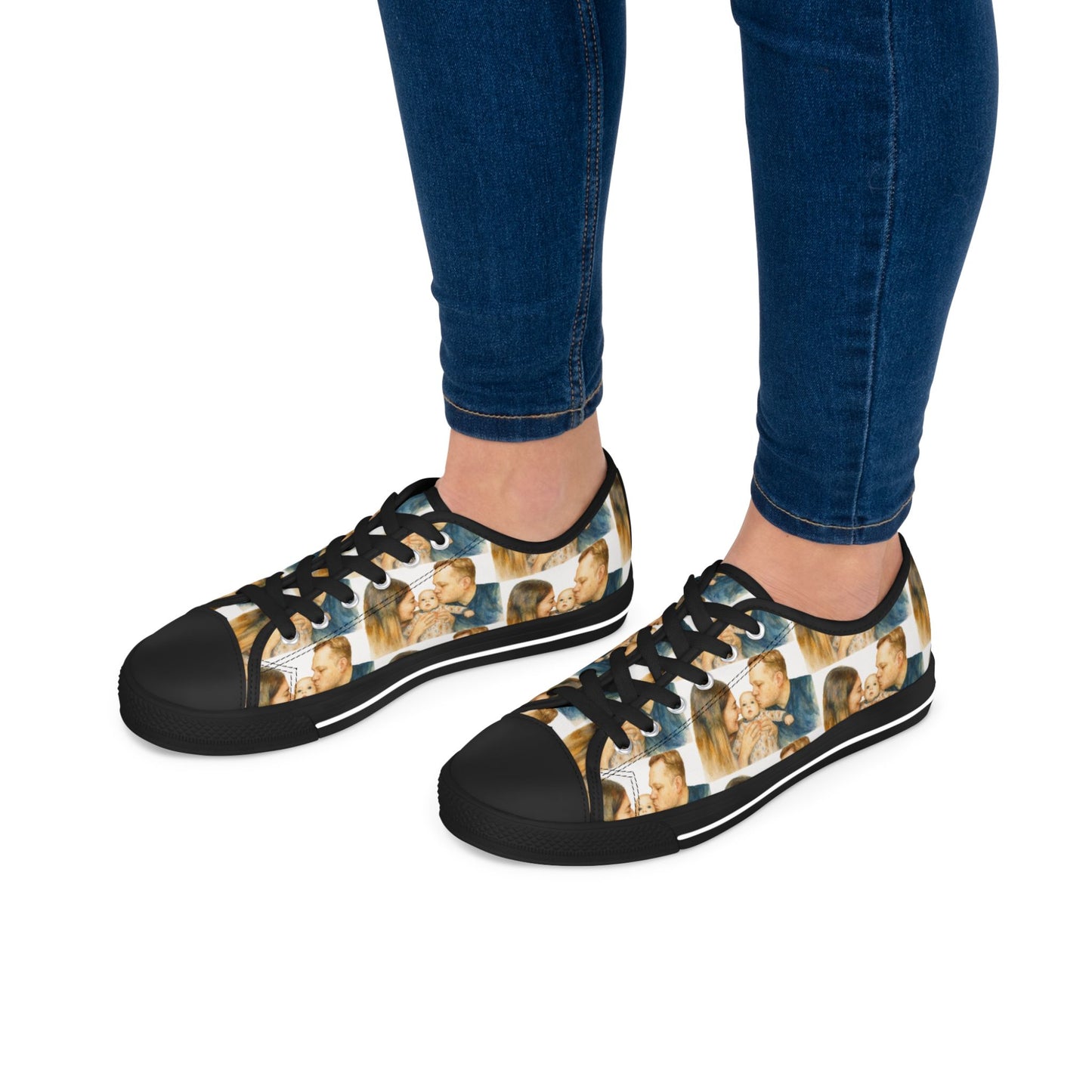 Picture This Magic© Custom Low Top Women's Sneakers