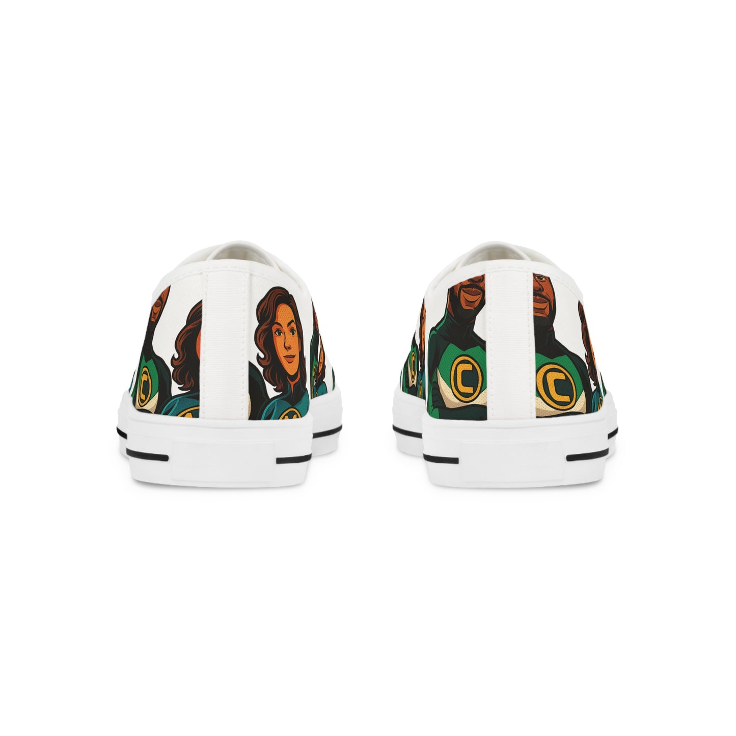 Picture This Magic© Stylish Low Top Men's Sneakers with Customized Design