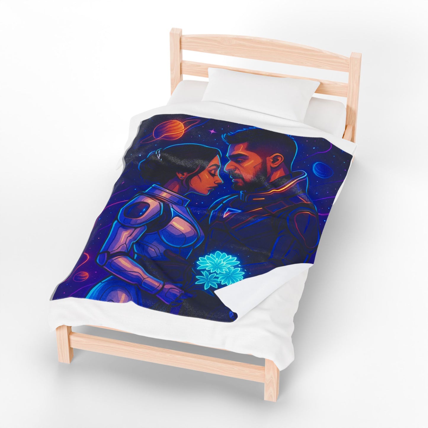 Picture This Magic© Customized Velveteen Plush Blanket | Soft Personalized Throw