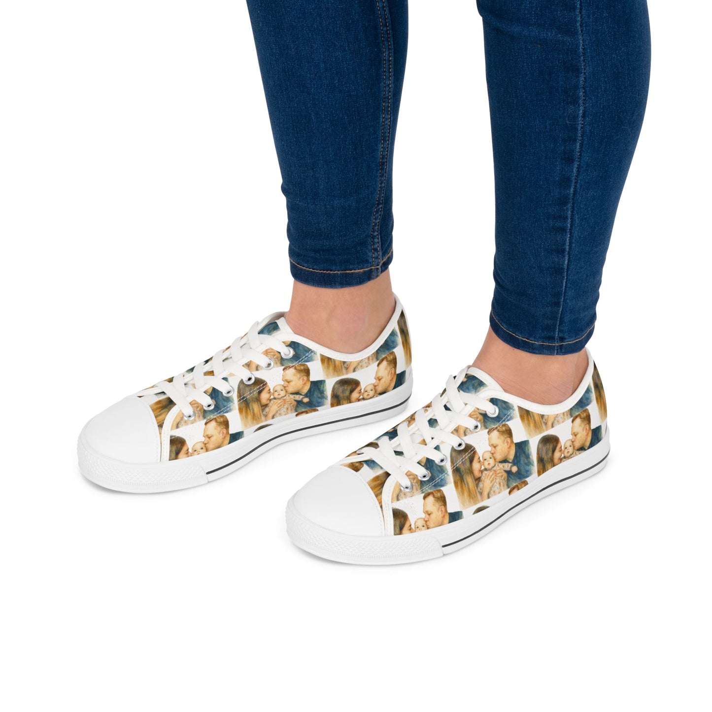 Picture This Magic© Custom Low Top Women's Sneakers