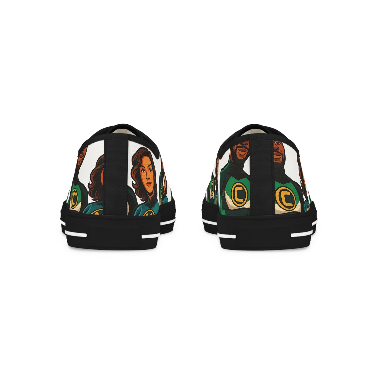 Picture This Magic© Stylish Low Top Men's Sneakers with Customized Design