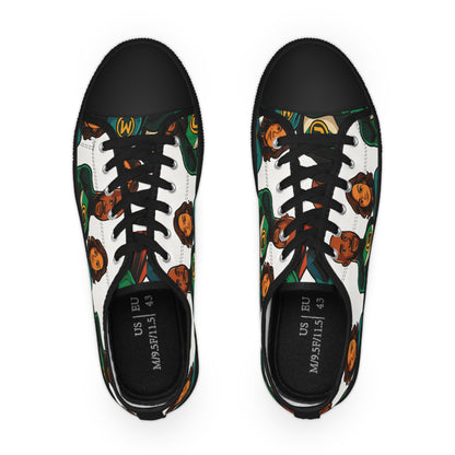 Picture This Magic© Stylish Low Top Men's Sneakers with Customized Design