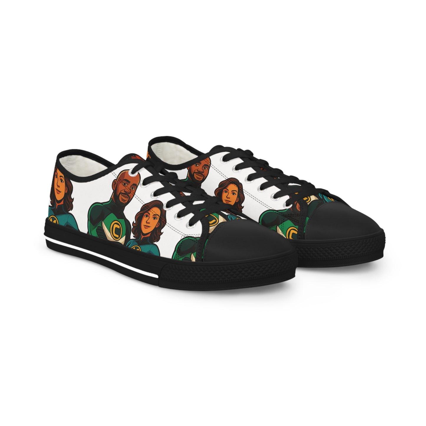 Picture This Magic© Stylish Low Top Men's Sneakers with Customized Design