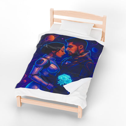 Picture This Magic© Customized Velveteen Plush Blanket | Soft Personalized Throw