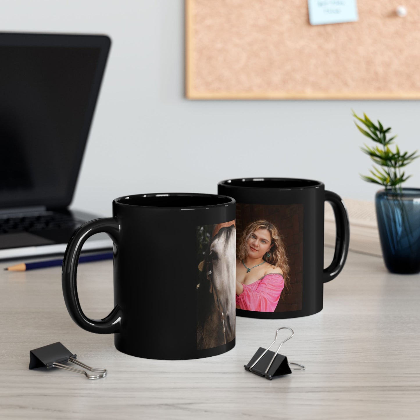 Picture This Magic© Ceramic Black Personalized Mug